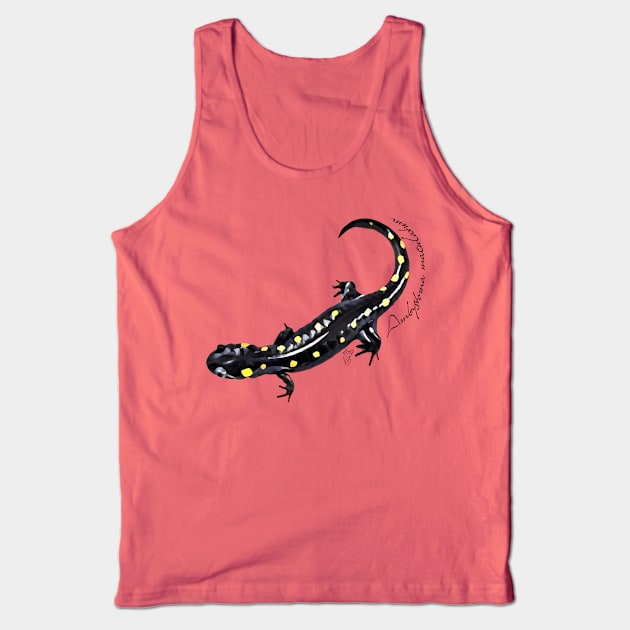 Spotted salamander art with scientific name Tank Top by austinmg